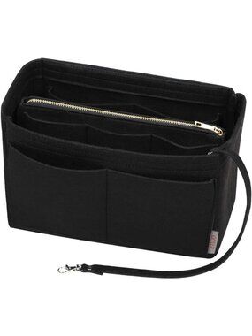 Felt Purse Organizer Insert with Zipper | Handbag & Tote Shaper, 7 Sizes